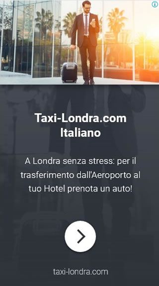 Taxi italiano Londra