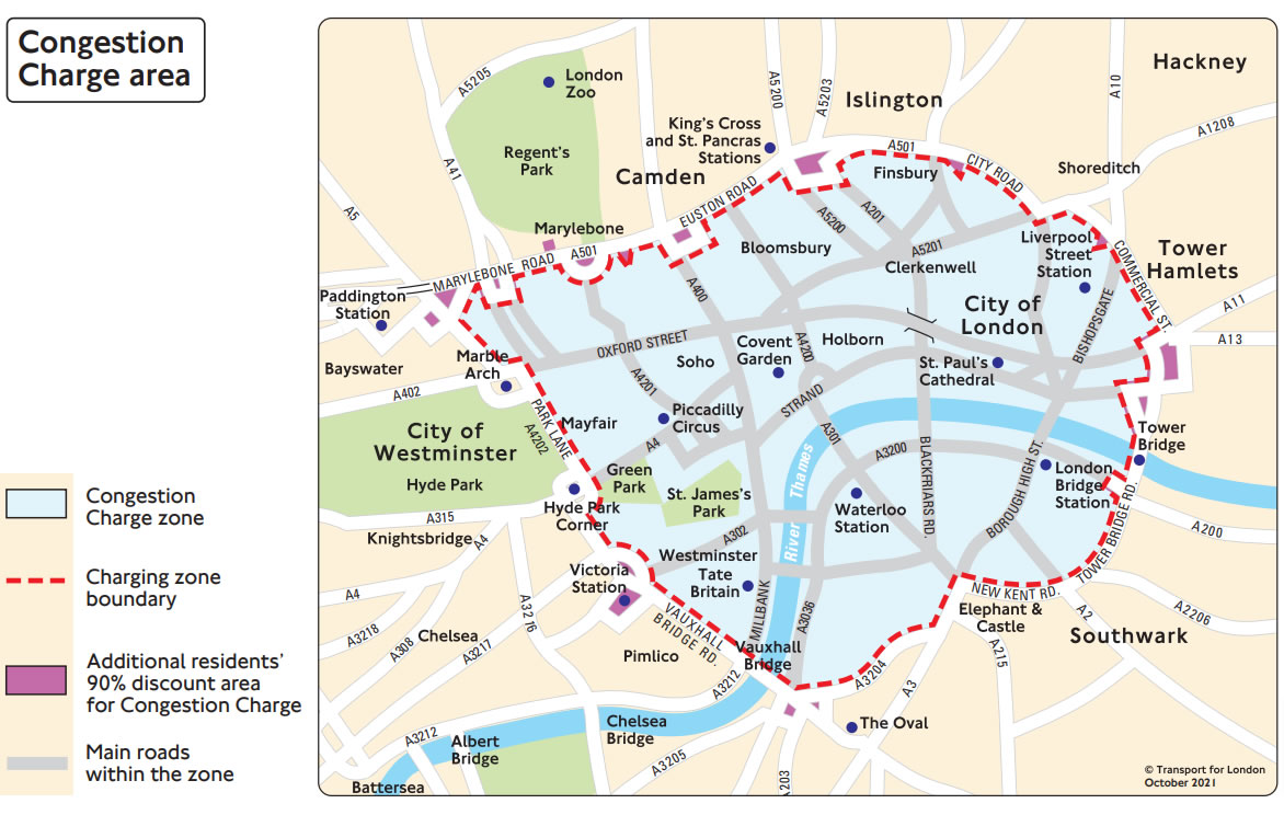 Mappa Congestion Charge