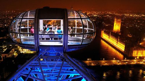 London Eye di notte
