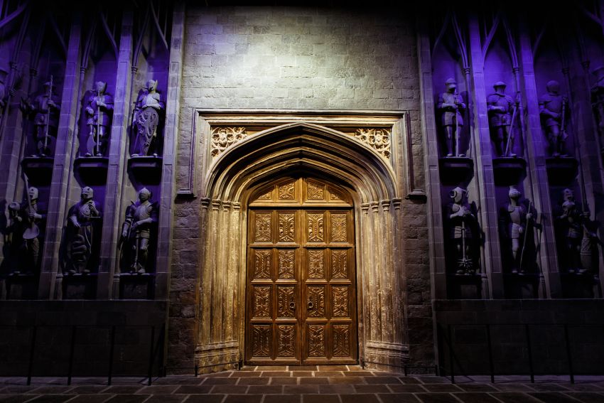 La porta della Sala Grande agli Studios di Harry Potter
