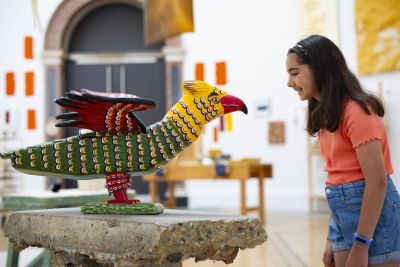 Installation view of the Summer Exhibition 2024 at the Royal Academy of Arts in London, 18 June - 18 August 2024, showing ‘African Phoenix: Coffin for Qm Nana Yaa Asantewaa’ by Elsie Owusu RA. Photo: © Royal Academy of Arts, London / David Parry.