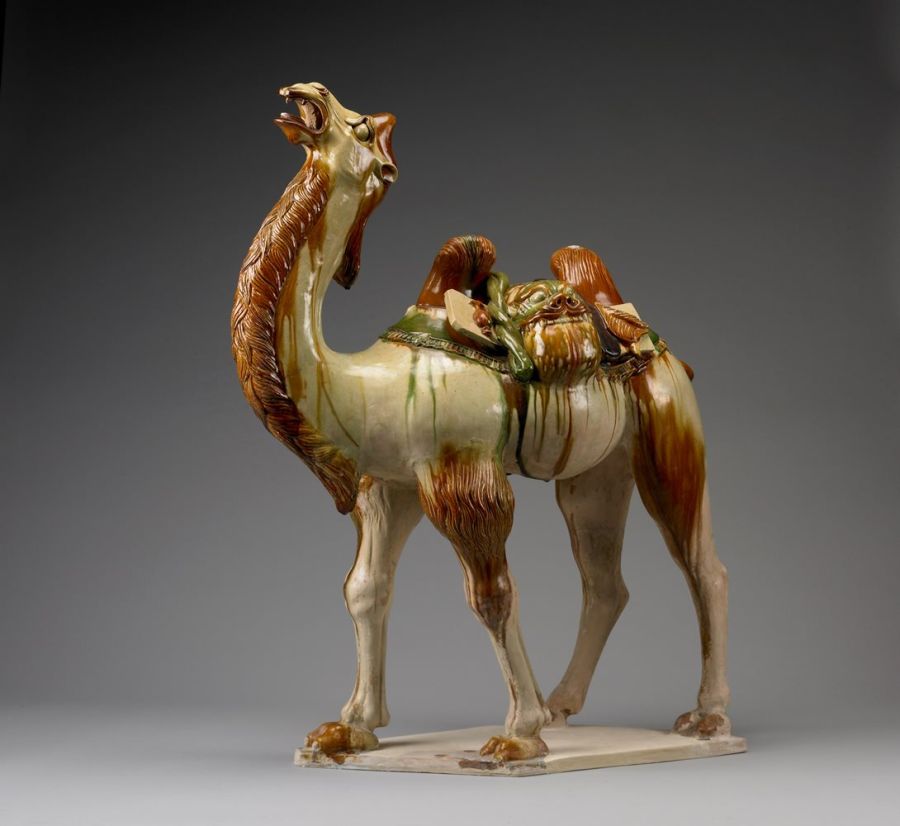 Ceramic figure of a camel ©The Trustees of the Bri5sh Museum