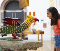 Installation view of the Summer Exhibition 2024 at the Royal Academy of Arts in London, 18 June - 18 August 2024, showing ‘African Phoenix: Coffin for Qm Nana Yaa Asantewaa’ by Elsie Owusu RA. Photo: © Royal Academy of Arts, London / David Parry.