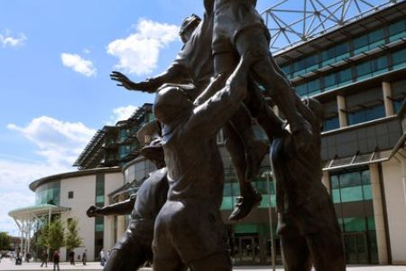 L'esterno dello Stadio di Twickenham a Londra