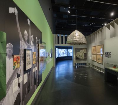 Installation shot of Tropical Modernism - Architecture and Independence at the V&A South Kensington © Victoria and Albert Museum, London