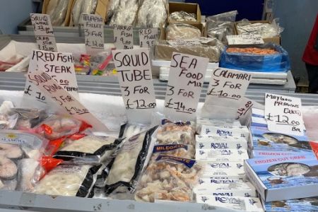 I prezzi del pesce al Billingsgate Fish Market sono molto convenienti