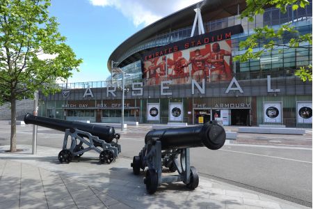 L'Emirates Stadium a Londra è lo stadio dell'Arsenal