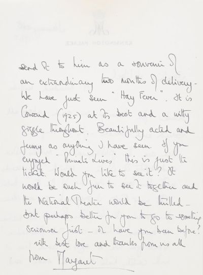 Princess Margaret, Letter to Queen Elizabeth II accompanying photographs, 1965.
Credit: Royal Collection Trust / All Rights Reserved