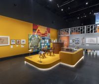 Installation shot of Tropical Modernism - Architecture and Independence at the V&A South Kensington © Victoria and Albert Museum, London