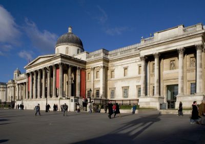 La facciata esterna della Galleria Nazionale di Londra @ National Gallery