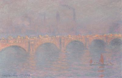 5. Claude Monet (1840-1926), Waterloo Bridge,
soleile voilé signed and dated 'Claude Monet 1903'
(lower left), 1899-1903, oil on canvas, Private
collection. Photo © Christie’s Images / Bridgeman
Images