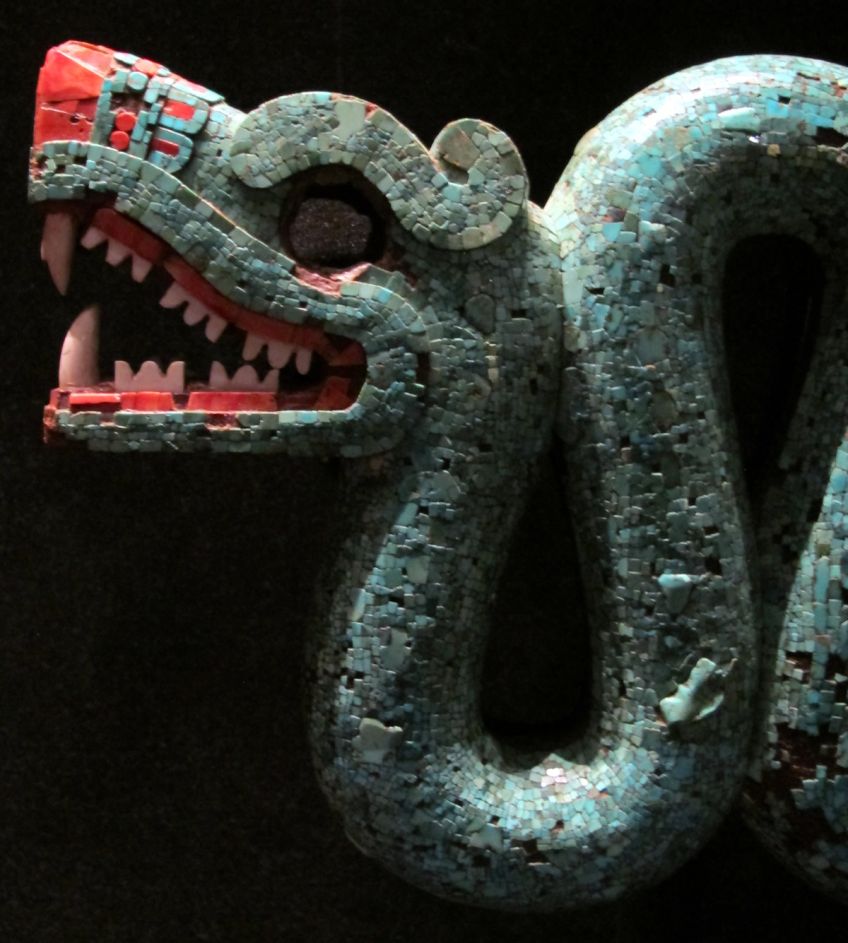 Il Serpente azteco al Museo Britannico di Londra