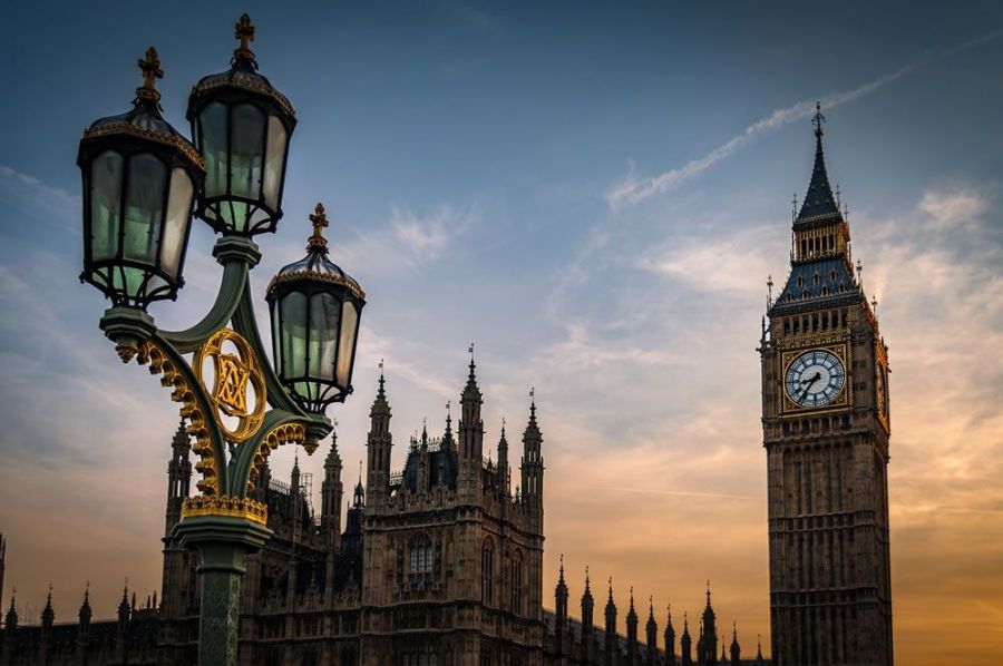 vista serale del Big Ben